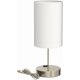 thumbnail image 5 of Juego de 2 lámparas de mesa con  táctil y 2 puertos de carga USB y tomacorriente de CA, lámparas de mesa de noche de 3 modos de iluminación con pantalla de tela blanca para lectura, dormitorio, 5 of 10