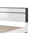 thumbnail image 3 of Kena King Size Bed-White Gray Panel Headboard-Footboard Storage Drawers, 3 of 6