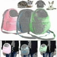 thumbnail image 1 of Small Pet Backpack Rabbit Cage Hamster Chinchilla Portable Travel Warm Cute Bags Cages Guinea Pig Carry Pouch Breathable Bag, 1 of 5