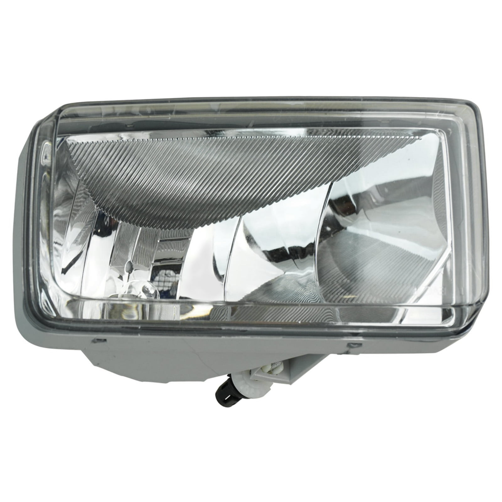 TRQ Passenger Side Fog Light Rectangular Halogen Assembly Fits 2007-2013 Chevrolet Avalanche 2004-2015 Silverado 1500 Suburban 1500 2500 Tahoe 2007-2014 Silverado 2500 HD 3500 HD GM2593160