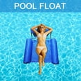 thumbnail image 3 of Swimming Floating Chair Pool Float Lounge ,Adults Water Chair Lounge, Portable Swimming Pools Hammock Lounge Chair Water Inflatable Floating Bed Sofa， Blue, 3 of 7