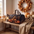 thumbnail image 6 of ZhangC Halloween Themed Quilted Embroidered Tote Bag, 16x8x8 Inch Large Capacity Portable Travel Handbag, Embroidered Storage Tote for Party Supplies, Costumes, Gym and Daily Use, 6 of 9