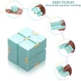 thumbnail image 3 of 6 Pieces Handheld Mini Fidget Toy Set Includes Infinity Fidget Cubes Infinity Cube Fidget Toys, 24 Links Wacky Tracks Snap and Click Fidget Toys Snake Puzzles for Stress and Anxiety Relief, Colorful, 3 of 7