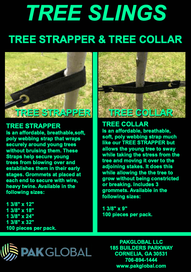 Pack of 6 or 50 1”3/8 by 9” for securing trees Free Shipping Tree Straps 