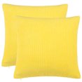 thumbnail image 1 of Unique Bargains 2-Piece Polyester  Corn Striped Cushion Covers Throw Pillow Cover, 1 of 9