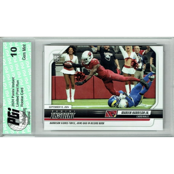 Marvin Harrison Jr. 2024 Panini Instant #42 Only 2327 Made! Rookie Card PGI 10