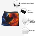 thumbnail image 3 of Pofeuu Red And Blue Abstract Print Men’s Boxer Briefs, Moisture-Wicking Underwear, Regular,Trunk-Small, 3 of 5