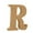 Khaki R, variant on Giunmcul My Order Wood Wooden Letters Log Alphabet Wedding Birthday Party Home Decorations