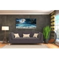 thumbnail image 6 of HFDF Moon Ocean Decor Beach Wall Art Seascape Painting Sea Canvas Poster Prints Landscape Plam Pictures Artwork for Living Room Decor Wall Decorations large Wall Art - 14x11inch Framed, 6 of 6