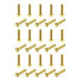 thumbnail image 1 of Unique Bargains Brass Hex Bolts, M6x25mm 30 Pack Fully Thread Grade 4.8 Machine Screws, 1 of 4