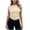 #New Beige, variant on Womens Slim Fitted Tops Soft Crewneck Stretchy Short Sleeve T Shirt Summer Basic Tee