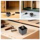 thumbnail image 3 of IDEANATEGRATE 6Ud Patas Extensoras De Altura Para Muebles Con Base De Plástico Negro Y Rosca M8 Duradera, 3 of 8