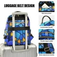 thumbnail image 4 of Blue Glass Stars Travel Laptop Backpack Casual Daypack Lightweight Bookbag Compartment for Business, 4 of 7