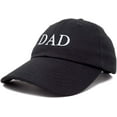 thumbnail image 3 of DALIX Men's Embroidered Dad Hat Soft Cotton Baseball Cap in Black, 3 of 6