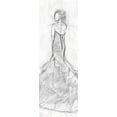 thumbnail image 2 of OnRei 13x32 White Modern Wood Framed Museum Art Print Titled - Dress Back 2, 2 of 4