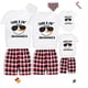 thumbnail image 1 of Pijamas familiares a juego de Navidad, conjunto de Pijamas cortos de Snowmies de Chillin de diseño exclusivo, 1 of 3