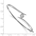 thumbnail image 3 of Primal Gold 14 Karat White Gold AA Diamond Hinged Bangle, 3 of 4