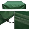 thumbnail image 3 of Sandbox Cover Waterproof UV Protection Oxford Sandbox Cover with Drawstring-Green（120x120cm）, 3 of 5