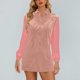 thumbnail image 4 of Vestido Largo con Mangas Largas Vestido de Cuello Redondo de Manga Larga de Color Sólido de la Moda de las Mujeres con Poliéster Suave, Vestido Informal Transpirable para la Primavera Diaria, 4 of 7