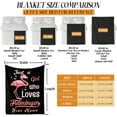 thumbnail image 3 of Flamingo Throw Blanket, 40"x50" Flannel Cute Flamingos Themed Throw Blankets, Soft Nap Throw Blanket for Home Boys Girls Women Flamingo Lovers Gifts, 3 of 5