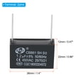 thumbnail image 2 of CBB61 Ceiling Fan Capacitor, 2pack 1.2uF 450V AC 50/60HZ with 2Pins 36x12x22mm for Fan, 2 of 5
