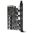 thumbnail image 4 of Tarjeta PCIe X4 a USB 3.2 Expansión 20 Gbps adicional 3x USB3.2 y 2x TPYC-C 15W, 4 of 4