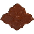 thumbnail image 3 of 67 1/8"W x 48 5/8"H x 1 7/8"P Piedmont Ceiling Medallion (Fits Canopies up to 6 1/2"), Hand-Painted Firebrick, 3 of 5