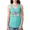 Tahiti Blue, variant on The Pugfather Animal Lover Ladies Racerback Tank Top