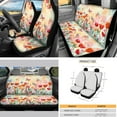 thumbnail image 3 of Yuyamidu 16 PCS Car Seat Cover Set with Steering Wheel Cover Tulip Seat Belt Strap Pad Butterfly Cup Holder Rear View Mirror Cover Keychain Gear Shift Knob Cover Car Shade for Front Windshield, 3 of 7