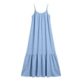 thumbnail image 4 of LIaqionyy Women's Maxi Dress Boho Adjustable Spaghetti Strap Beach Long Dresses Flowy Casual Sleeveless Sundress, 4 of 7