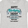 thumbnail image 4 of Inktastic Happy Birthday, Daddy Best Ever in Blue Boys or Girls Baby T-Shirt, 4 of 5