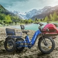 thumbnail image 4 of Zycle Z700 Electric Trike for Adults, 750W Rear Motor Electric Trike with Passenger Seat, 20AH 48V, 2 Seater Electric Tricycle, Parking Brake, Differential, 4 of 16
