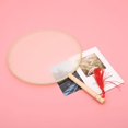 thumbnail image 4 of DIY Chinese Ancient Court Round Blank Hand Fan Chinese Style Silk Fan, 4 of 5