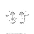 thumbnail image 2 of 18310SWGL Maxim Lighting Kismet - 1 Light Wall Sconce-16.5 Inches Tall and 10.25 Inches Wide, 2 of 5