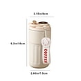 thumbnail image 3 of Taotanxi 16 Oz Stainless Steel Vacuum Insulated Mug With Lid And Straw [Travel Mug] Double Water Coffee Mug For Home Office Kitchen Outdoor Ideal For Ice/Hot Drinks - Beige, 3 of 7