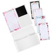 Magnetic Pen Holder Note Notepads for Refrigerator List Pocket Notebooks Office Fridge Holder: Abs Travel