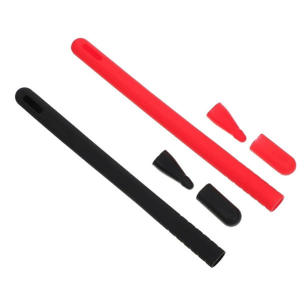 Silicone Pencil Covers 2 Sets – Non Slip Grip Protective with Caps for Stylus Pens – Enhanced Protection and Style