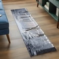 thumbnail image 5 of Grey White Christmas Kitchen Runner Rug 2x6 Washable Runners for Hallway Non Slip Xmas Tree Forest Snowflake Large Area Rug Indoor Floor Carpet for Bathroom Laundry Entryway Bedroom Living Room, 5 of 8