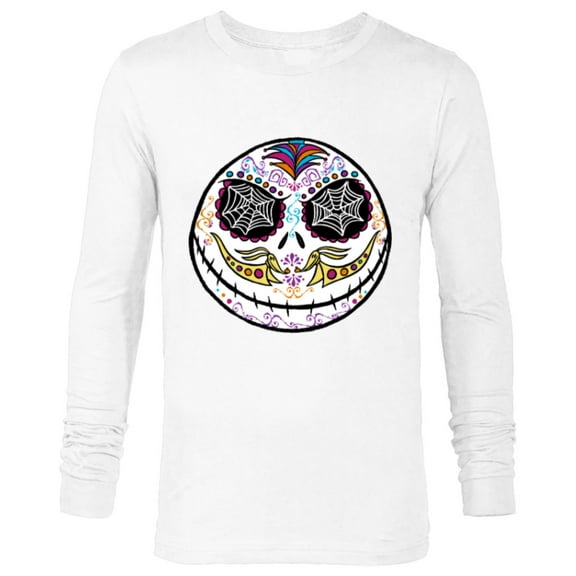 Disney The Nightmare Before Christmas Jack Sugar Skull - Long Sleeve T-Shirt for Men - Customized-White