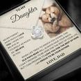 thumbnail image 3 of Daughter Love knot Necklace, Gift from Dad, 3 of 7