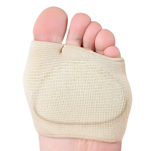 Calcetines de antepié engrosados con hilo oblicuo, cubierta protectora para pies, almohadilla frontal para juanete de gel incorporada súper suave engrosada, almohadilla para antepié para zapatos de