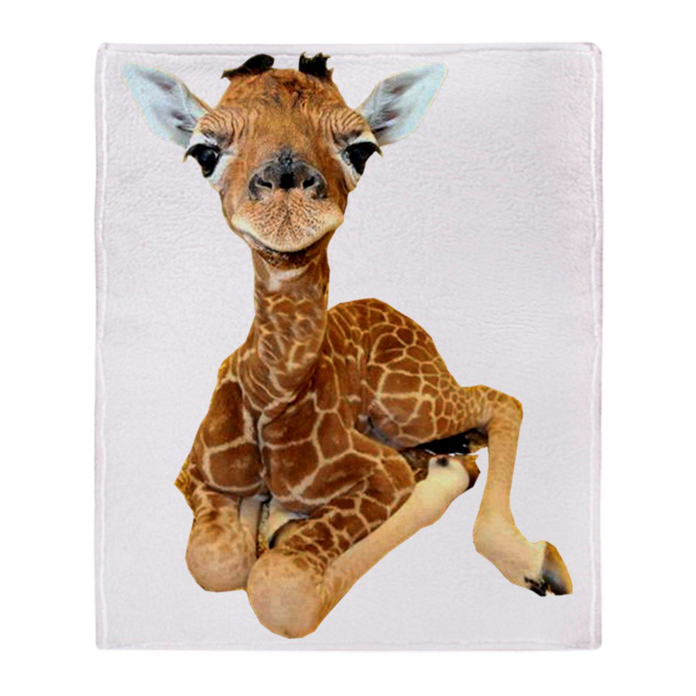 CafePress Baby Giraffe Soft Fleece Throw Blanket, 50"x60" Stadium Blanket