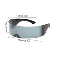thumbnail image 4 of Gafas Novedosas Lentes Resina Curvadas para Fiesta Exterior, 4 of 9