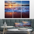 thumbnail image 1 of Design Art - Blue Sea Waves during Sunset, 1 of 3