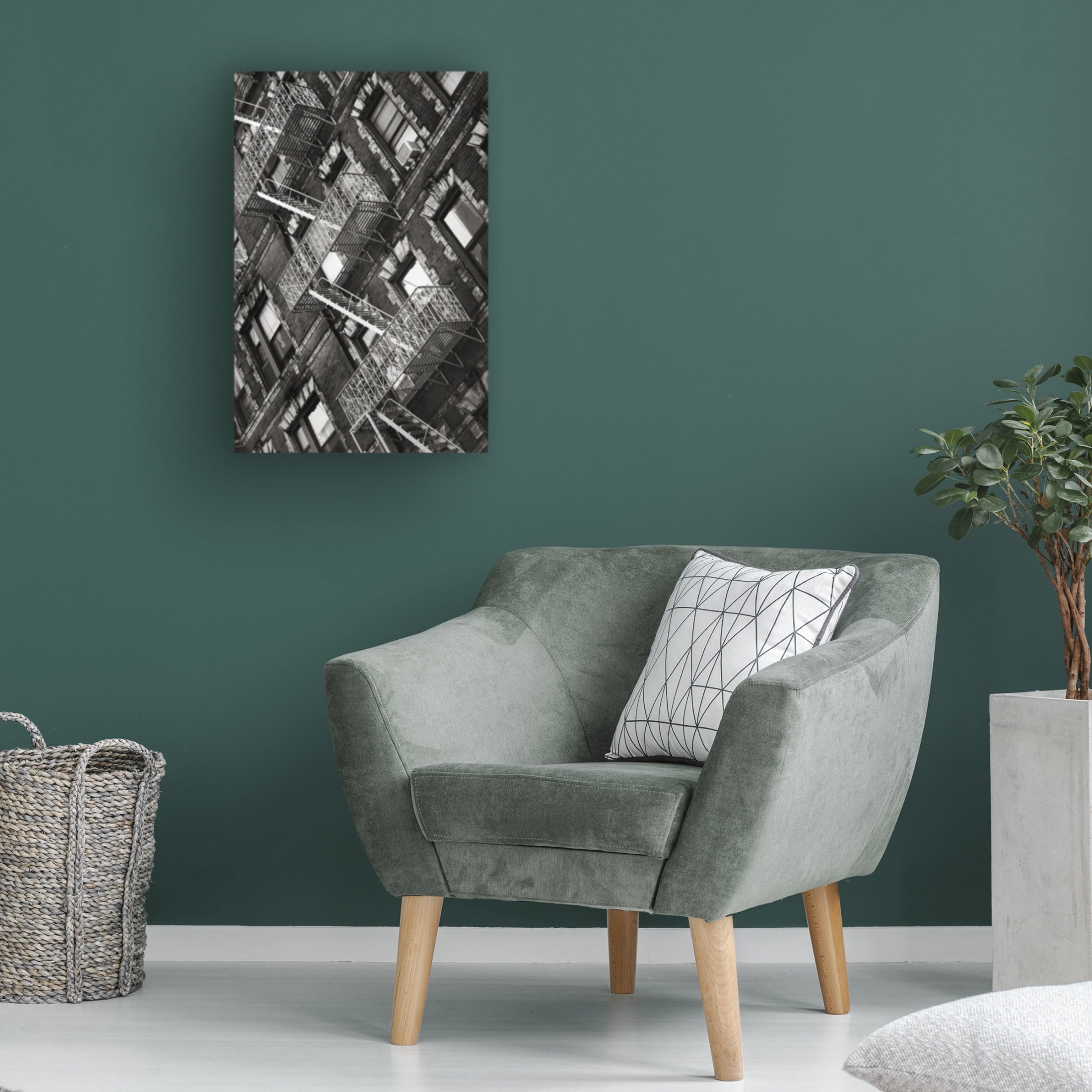 Trademark Fine Art Rikard Martin New York City Fire Escapes 04 Canvas Wall Art