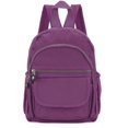 thumbnail image 3 of Spencer Women's Nylon Mini Casual Waterproof Backpack Adjustable Straps Shoulder Bag Travel Rucksack for Hiking Outdoor "Purple", 3 of 9