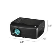 GPX Bluetooth Wireless Projector with DVD Player, PJD713B, Black