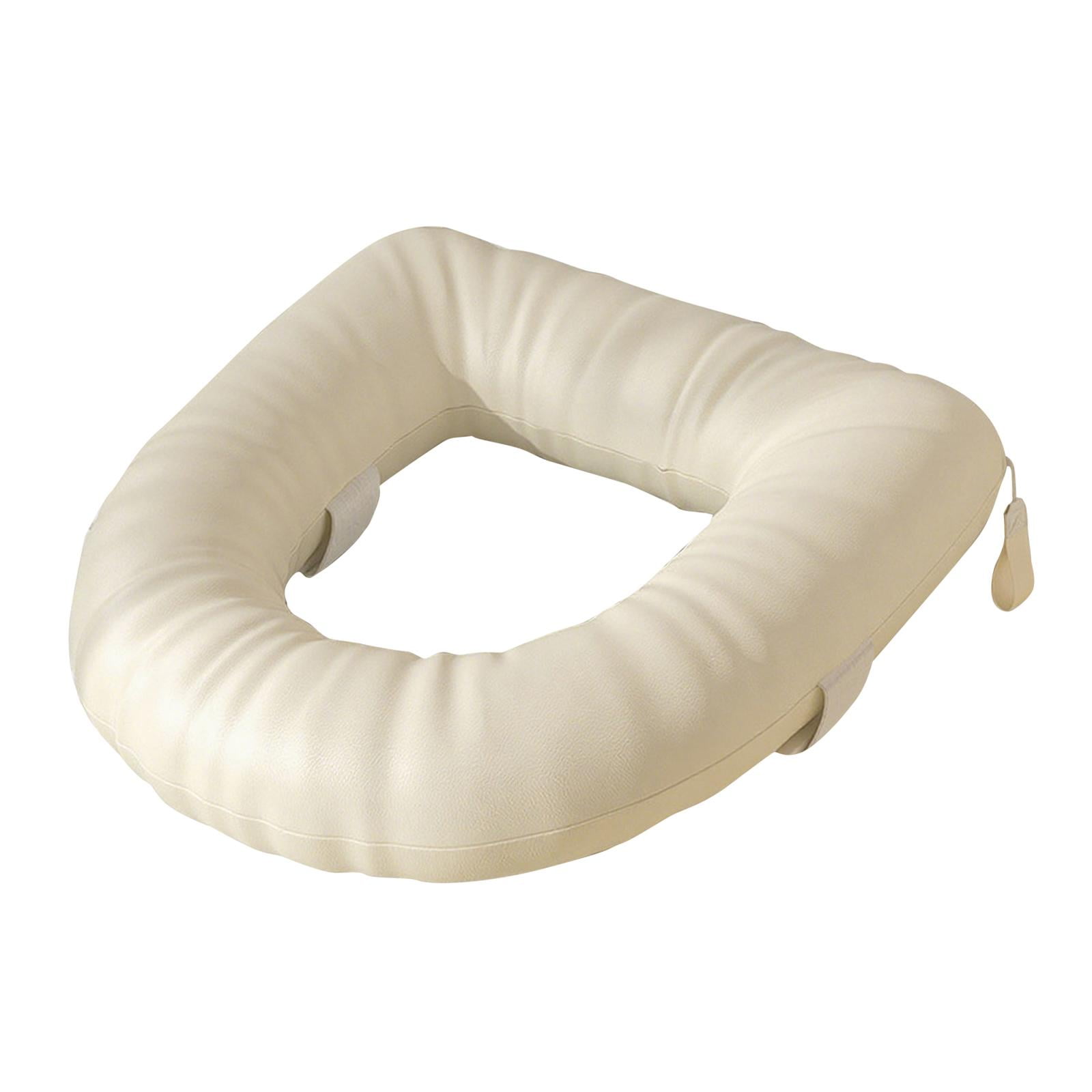 Toilet Seat Riser Cushion Cover 8cm Thicken Soft Padded for Seniors Universal Standard Toilets