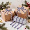 thumbnail image 7 of 5 Rolls Christmas Ribbon 1.5 inch Wide Decorative Ribbon for Gift Wrapping and Holiday Decorations Pink and Teal Tie-dye, 7 of 7