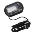 thumbnail image 3 of TEHAUX 1Set Fish Tank Temperature Gauge for Outdoor Use ABS Black Design, 3 of 6